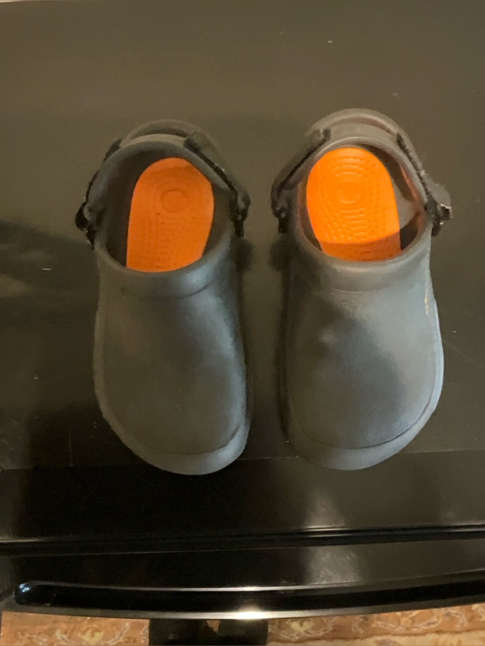 Crocs Slip-On Clogs with Orange Insole Size M 5/ W 7